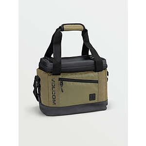 Volcom: Venture 12-Can Cooler (Olive) $15, Trapper Backpack (Black) $10, Lunch Bag (Dusty Brown) $5 & More + Free Shipping