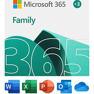 Microsoft 365 Family | 15 month Subscription Email Delivery for $69.99