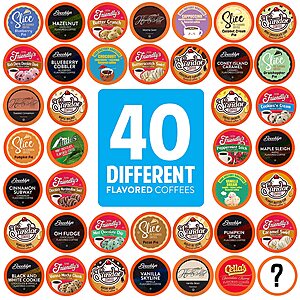 40-Count Two Rivers Coffee Assorted Variety Pack Flavored Coffee K-Cup Pods on sale for $15.98 - Shipping is free w/ Prime