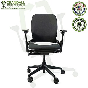 Crandall Office Remanufactured Office Chairs: Additional 15% Off All Steelcase & Herman Miller Chairs (V1, V2, Leap, Aeron, etc) + Free Shipping