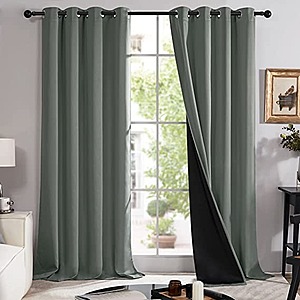 2 PK Deconovo Long Thermal Insulated 100% Blackout Curtains $12.00 - $20.82 + Free Shipping w/ Prime or $25+ orders