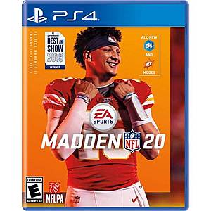 Madden NFL 20 for Playstation 4, clearanced for $5.00 B&M only (YMMV)