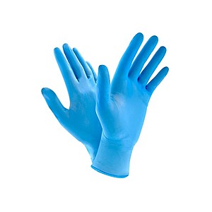 1000-Count 4Mil Blue Nitrile Powder Free Gloves $29.99