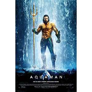 Atom Tickets - Aquaman Movie Tickets - Buy 2 tickets Get $5 off