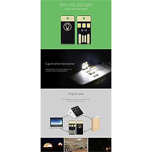 10 pack of USB LED Light Smart Touch Control Mini Flashlights @ Zapal's free & shipping is $1.20