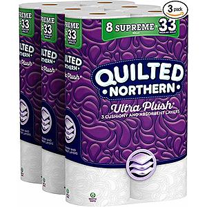 24-Count Quilted Northern Ultra Plus Supreme Roll Toilet Paper $17.9