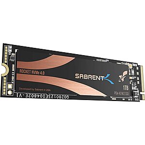 1TB Sabrent Rocket Extreme PCIe 4.0 NVMe M.2 SSD $80 & More + Free Shipping