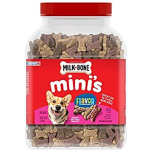 36-Oz Milk-Bone Mini's Flavor Snacks Dog Biscuits $6.90 + Free Shipping w/ Prime or Orders $25+