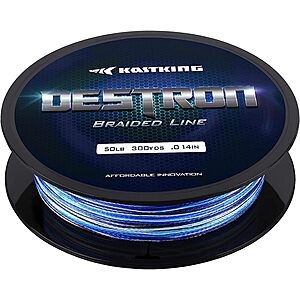 50% Off KastKing Destron Braided Fishing Line: 300-Yd (80-lb) $8 & More + Free Shipping w/ Prime or $25+
