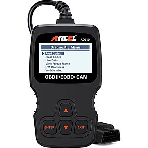 Prime Members: Ancel AD310 OBD II Diagnostic Scan Tool $12.40 + Free Shipping