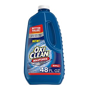 48-Oz OxiClean Max Force Laundry Stain Remover $7 + Free Shipping w/ Prime or $35+