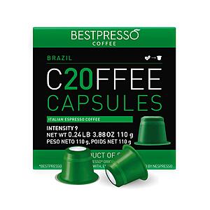 120-Count Bestpresso Coffee Pods for Nespresso Original Machine (Brazil) $16 w/ Subscribe & Save + Free S&H