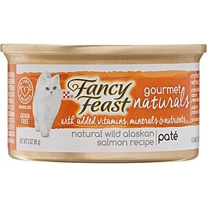 Purina Fancy Feast Wet Cat Food: 12-Pack 3-oz Grain Free Wet Food (Salmon) $5.65 & More w/ S&S