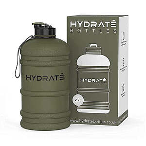 64-Oz The Gym Keg Hydrate Water Bottle w/ Carrying Handle (various) $9 & More + Free Shipping