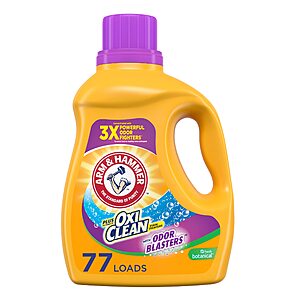 100.5-Oz Arm & Hammer Liquid Laundry Detergent Plus OxiClean (Fresh Botanical) $6.65 w/ S&S + Free Shipping w/ Prime or $35+