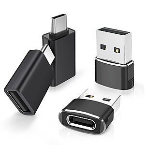4-Pack Elebase USB to USB-C Adapters $4 + Free Shipping w/ Prime or $35+