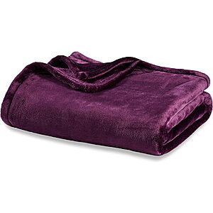 Berkshire Blanket VelvetLoft Solid Throw Blanket (Various Colors): 108" x 90" $18.50, 90" x 90" $15, 50" x 60" $10 & More + Free Shipping w/ Prime or $35+