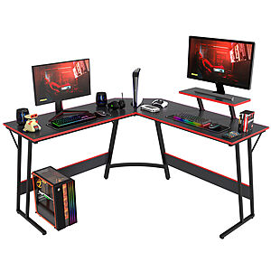 50" L-Shaped Corner Computer Desk w/ Monitor Stand (Various Colors) from $52.80 + Free Shipping