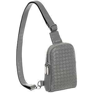 Inicat Women's Faux Leather Sling Bag (Gray) $6.85 & More + Free Shipping w/ Prime or $35+