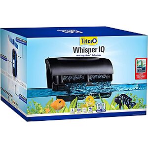 300GPH Tetra Whisper IQ Power Aquarium Filter for 60-Gallon Tank $19 + Free Shipping w/ Prime or $35+