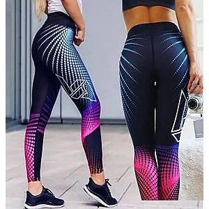 Women's High Waist Yoga Pants Workout Leggings Activewear 2 Pairs for $9.72 + Free Shipping