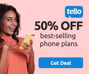 Tello Prepaid GSM Phone Service: 50% off First Month - Unlimited Talk & Text + 1GB Data Plan - $5 /first month + New Customers Extra 15% off