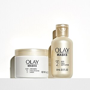 Olay Vitamin C Resurfacing Mask & AHA Peel Activator Set $17.24 + Free Shipping