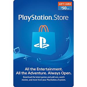 $50 PlayStation Network Gift Card (Digital Download) $43.60