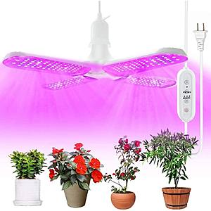JESLED 60W Full Spectrum LED Grow Light Bulb IR UV Indoor Growing Lamp w/ Timer - $16.79 + Free Shipping w/ Prime
