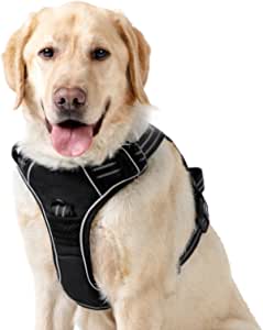 Lesure Adjustable Reflective Dog Harness w/ Handle for Large Dogs $6.40