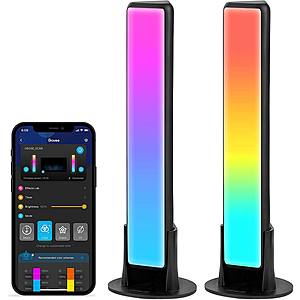 Govee Flow Plus Smart Light Bars, Work with Alexa and Google Assistant, TV Ambient Lighting, RGBICWW WiFi Play Light Bars with Scene Modes and Music Modes -$41.99