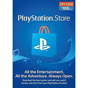 $100 PlayStation Network Gift Card $86.04 (Instant e-Delivery)