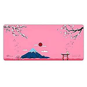 EPOMAKER AKKO World Tour Deskmat with Antislip Rubber Bottom, Cloth Top, Stitched Edge for Gaming/Office/Typing (World Tour deskmat) for $14.99＋FS