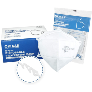 100Pcs OKIAAS FFP2 Face Masks (equivalent to KN95), 5-Layer Black Masks Individually Wrapped $35.99 + Free Shipping