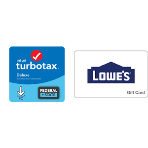 Turbo Tax 2021 Deluxe w/ State + $15 Gift Card (Adidas, Door Dash & More) $49.99
