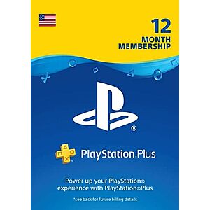 1-Year of PlayStation Plus [Instant e-Delivery] $41.99