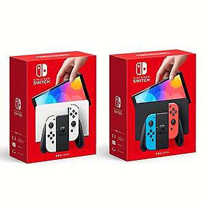 Nintendo Switch OLED (White or Neon Blue and Red) HK Version $239 + Free Shipping