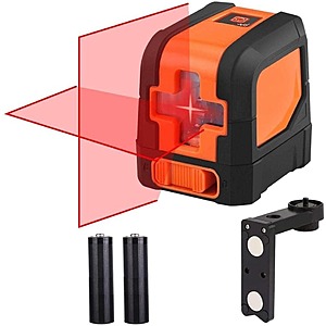 50-Foot Cross-Line Laser Level with Horizontal and Vertical Laser Alignment $15 + Free Shipping