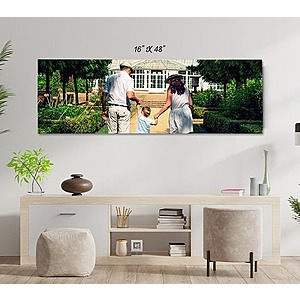 Canvas Champ: Two 48"x16" or 16”x48” Custom Canvas Photo Prints (0.50" Wrap) $57 + Free Shipping