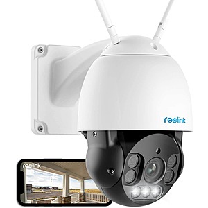 Prime Members: Reolink Smart 5MP PTZ Dual-Band WiFi Camera w/ Auto Tracking, Spotlights & 5X Optical Zoom $154 + Free Shipping