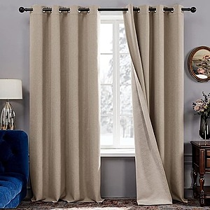 2-Pack Deconovo Thermal Insulated 100% Blackout Curtains from $10.49 + Free Shipping w/ Prime or $35+ orders