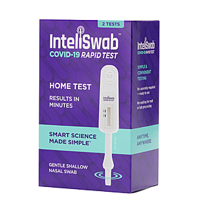 Walmart: 2-count InteliSwab™ COVID-19 Rapid Antigen Test $14 + FS with Walmart+ or $35 order