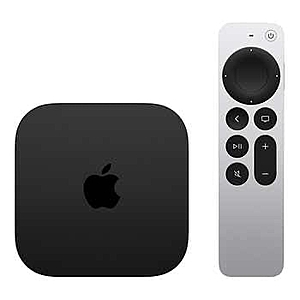 Apple TV 4K 64GB (3rd generation) - Wi-Fi - $99.99