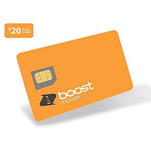 Boost Mobile Prepaid 12-Month Unlimited Talk & Text + 2GB LTE Data + $20 Store Credit $87.40