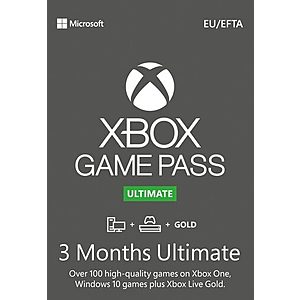 3-Month Xbox Game Pass Ultimate Subscription (Digital Delivery) $28.85