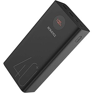 Amazon: ROMOSS PEA40 40000mAh Power Bank USB-PD&QC 3.0 18W Fast charging - $35.99 + Free Shipping