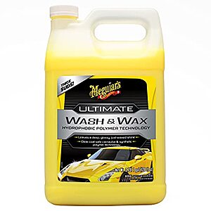 Meguiar's Ultimate Wash and Wax, Car Wash and Car Wax Cleans and Shines in One Step - 1 Gallon Container $21.07 + Free Shipping w/ Prime or on $25+