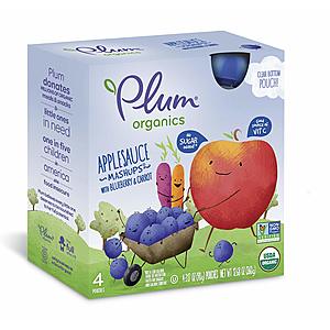 Plum Organics Mashups, Organic Kids Applesauce 4 count (Pack of 6) 15.94 or 12.67 + 25%off $8.71