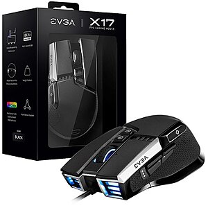 EVGA X17 Optical Gaming Mouse $19.99 at  Amazon, Newegg
