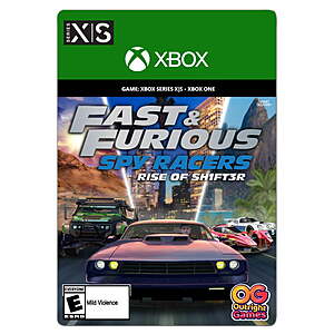 Fast & Furious Spy Racers Rise of SH1FT3R, Outright Games Ltd., Xbox One, Xbox Series X,S [Digital], 72462 $15.00 + Free S&H w/ Walmart+ or $35+